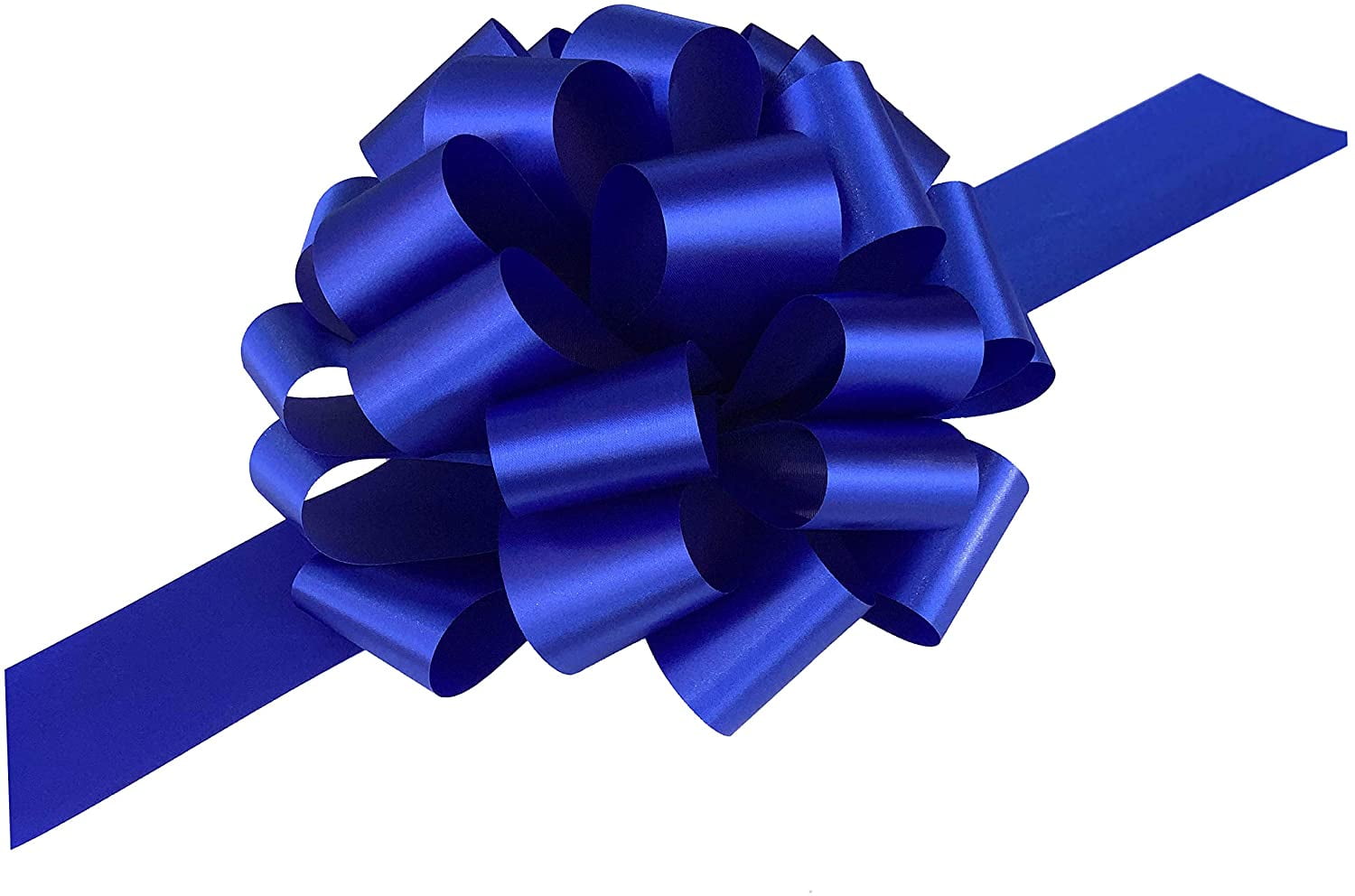 Large Royal Blue Ribbon Pull Bows - 9 Wide, Set of 6, Christmas, Veteran's  Day, Police Support, 4th of July, Graduation, Memorial Day 