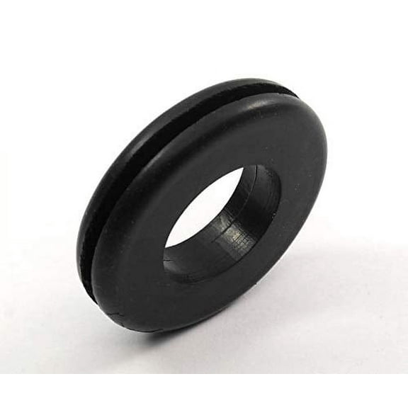 Large Rubber Grommet 3/4" Inner Diameter - Fits 1 1/8" Panel Hole in 1/8" Thick Panel - SBR Rubber (2)