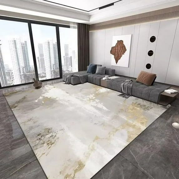 Large Rug Abstract Carpet s for Living Room Sofa Coffee Tables Mat Geometric Decoration Bedroom Carpet Washable Non-slip Large Area Rugs