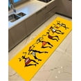 thumbnail image 1 of Large Rug, African Dancers Rug, Office Decor Rug, Abstract Rugs, Salon Rug, African People Dancing Rug, African Rug, Easy To Clean Rug, 5.2'x7.5' - 160x230 cm, 1 of 8