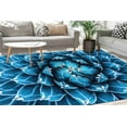thumbnail image 1 of Large Rug, Blue Rug, Gift For The Home Rug, Custom Rug, Cactus Rug, Cactus Rug Abstract Natural Pattern Rugs, Floral Rugs, Corridor Rugs, 3.9'x5.9' - 120x180 cm, 1 of 9