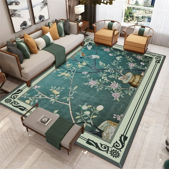 Large Rug Butterfly Flower Carpet for Living Room Home Decoration Coffee Table Large Area Rugs Bedroom Non-slip Floor Mat Bedside Carpet