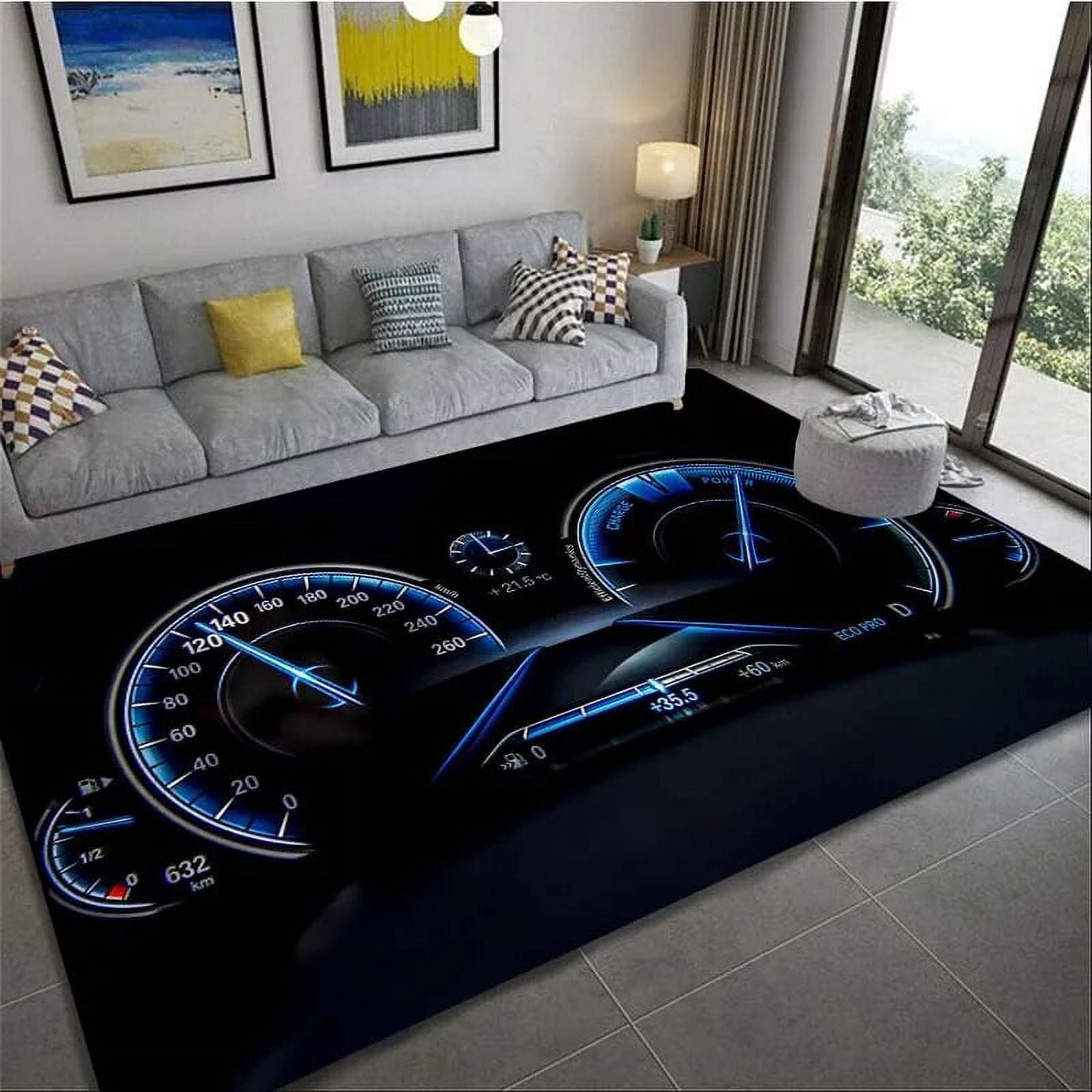 Large Rug Car Dashboard Carpet Motorcycle for Living Room Area Rug Bath