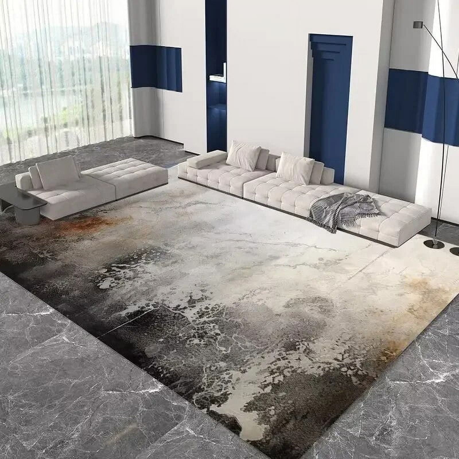 Large Rug Decoration Home Carpet s for Living Room Dark Grey Abstract