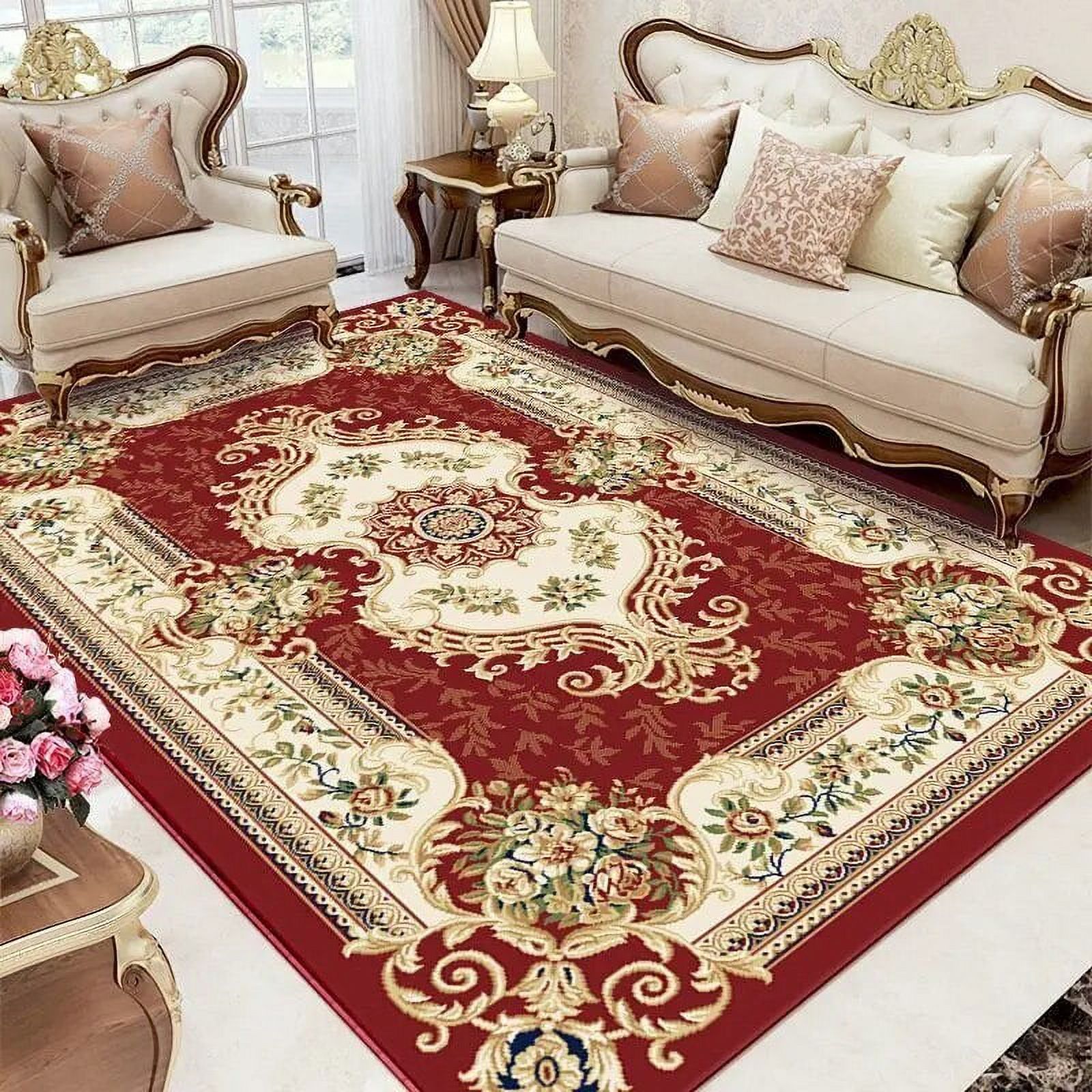 Large Rug European High-end Fluffy Carpet Living Room Big Size ...