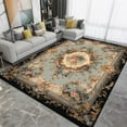 thumbnail image 1 of Large Rug European Style Big Living Room Rugs Home Decoration Luxury Black Gold Persian Bedroom Carpet Washable Mat for Floor Lounge Rug, 1 of 6
