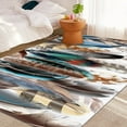 thumbnail image 1 of Large Carpet Geometric Feather Carpet for Living Room Modern Geometric Floor Mats Household Coffee Table Sofa Area Rug Non-slip Mat, 1 of 6