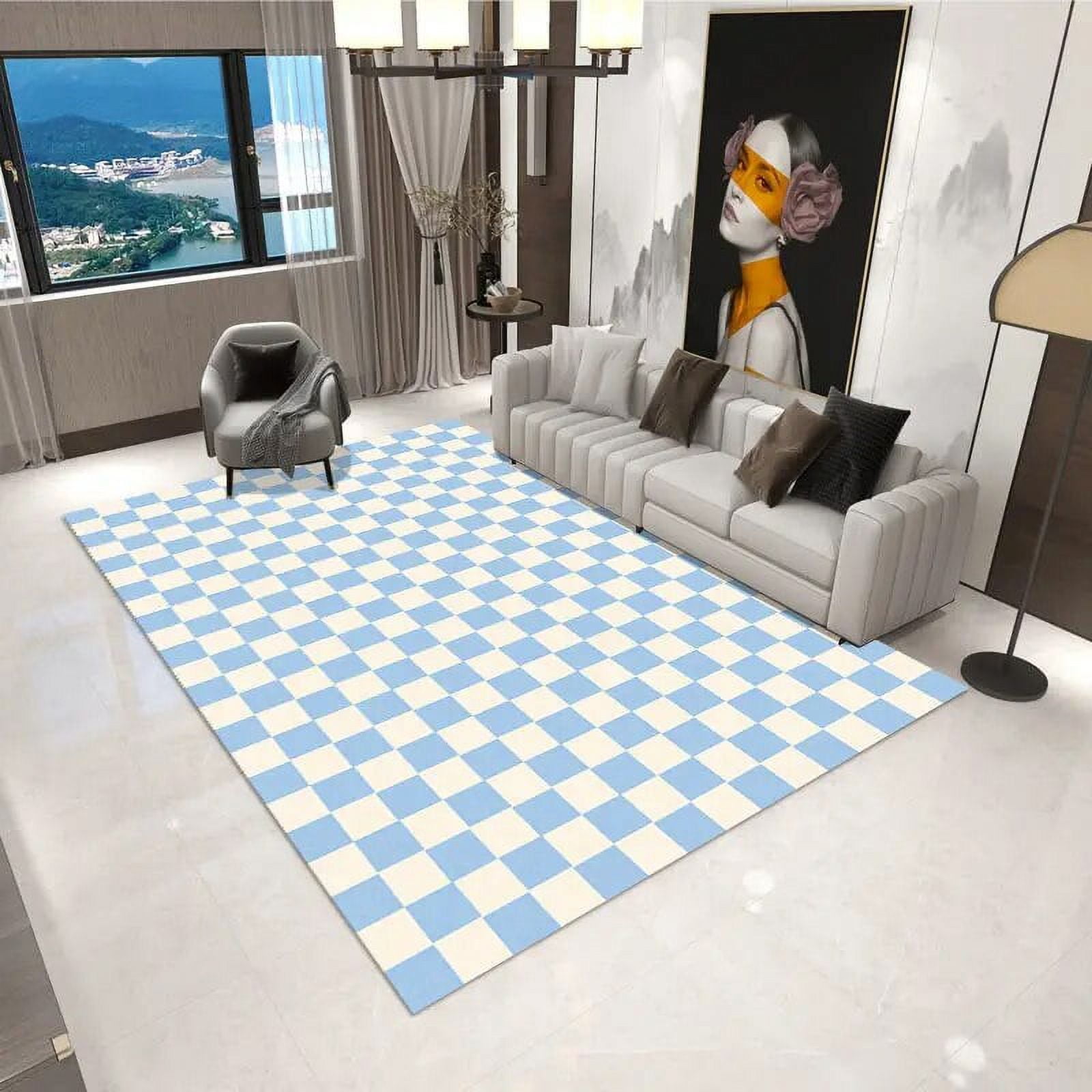 Large Rug Living room simple chessboard Carpet large area decoration