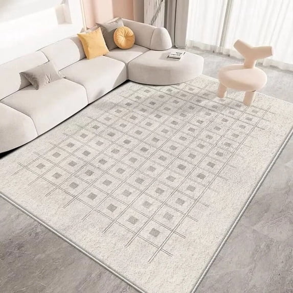 Large Rug Modern Carpet s for Living Room Black and White Checkerboard Carpet Lounge Sofa Area Rug Soft Anti-slip Bedroom Decor Floor Mat