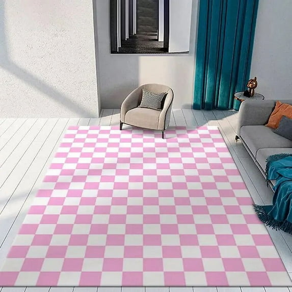 Large Rug Modern Checkerboard Plaid Carpet s for Living Room Decoration Large Area Rugs Bedroom Decor Carpet Lounge Rug Washable Floor Mats