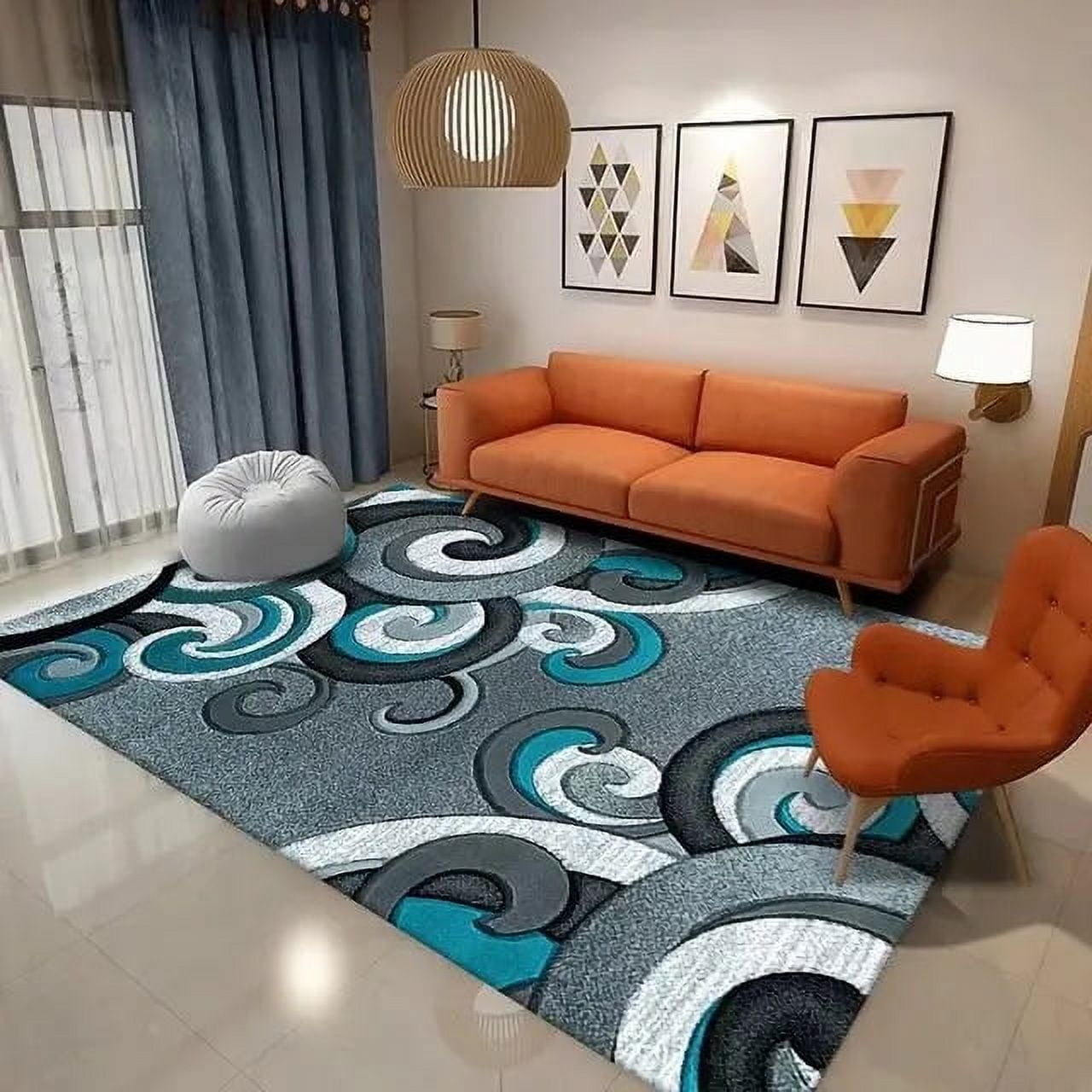 Large Rug Nordic Geometric Carpet for Living Room Home Decor Sofa Table