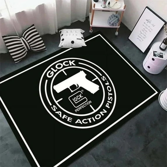 Large Rug Tactical Glock Shooting Carpet for Living Room Home Decorations Sofa Table Large Area Rug Corridor Balcony Rugs
