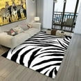 thumbnail image 1 of Large Rug Zebra Pattern Carpet Living Room Bedroom Soft Carpet s Anti-slip Floor Mats Water Absorption Rugs Home Decor Tapis Salon Carpet, 1 of 6