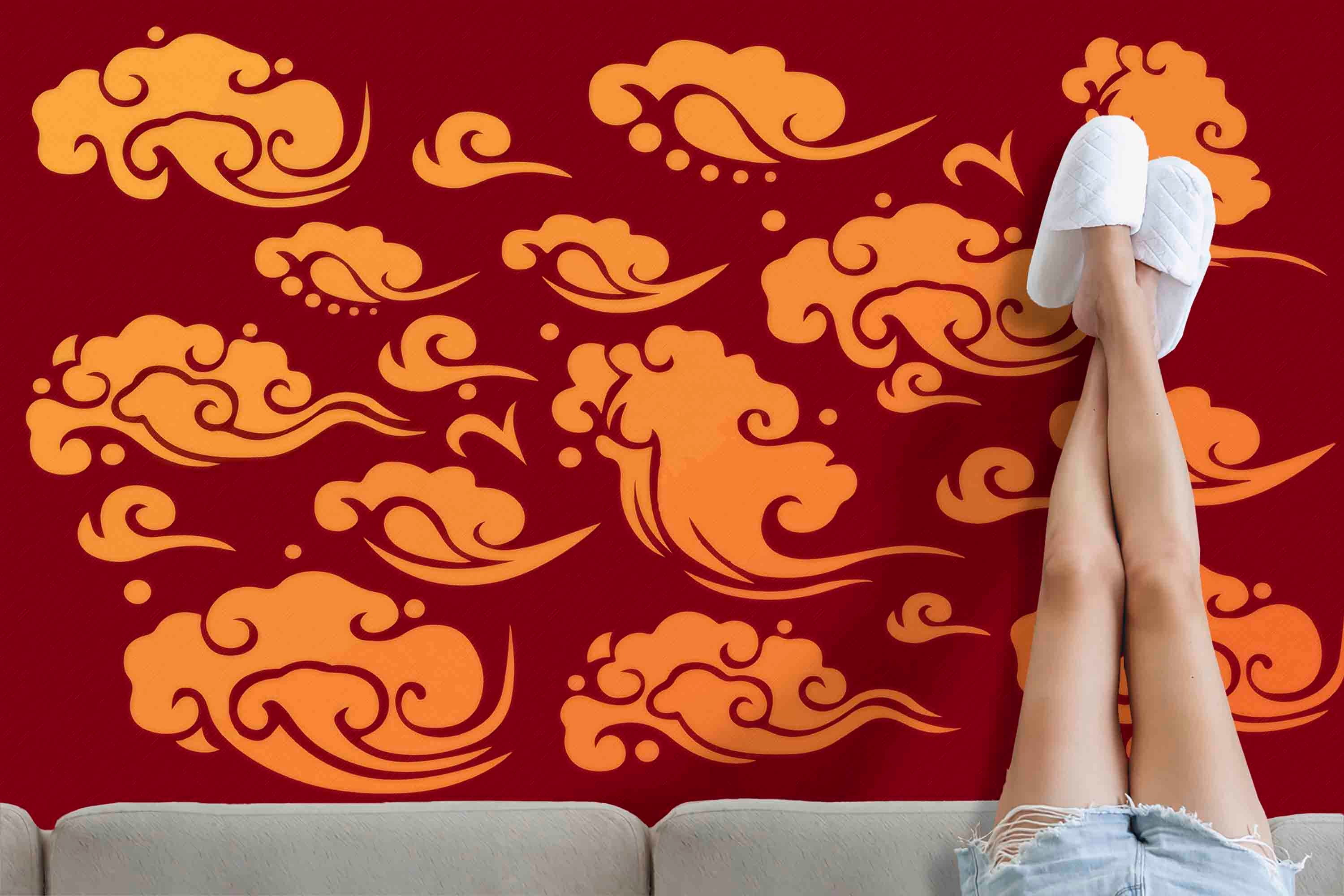 Large Rugs Anime Cloud Rug Orange Rugs Gift For Her Rug Anime Rugs large-rugs-anime-cloud-rug-orange-rugs-gift-for-her-rug-anime-rugs