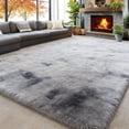 thumbnail image 1 of Area Rugs for Living Room Bedroom, 9'x12' Soft Fluffy Shag Indoor Floor Carpet for Living Room Bedroom Dining Room Office Home Decor, Dark Gray, 1 of 8