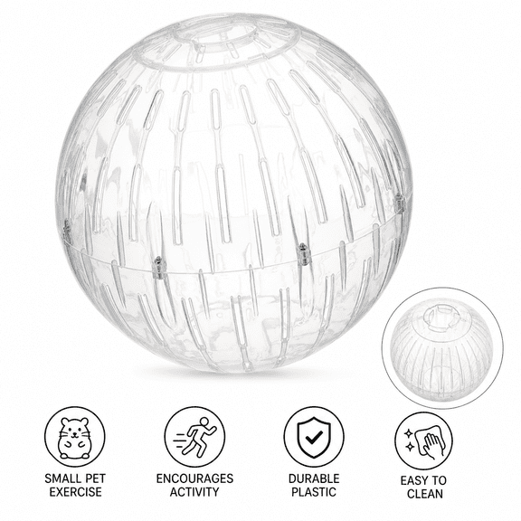 Large Running Ball for Hamster 1pc 19cm Plastic Running Play Toy for Guinea Pig Small Pet Exercise Ball