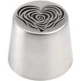 thumbnail image 1 of Large Russian Piping Tips, Heart Shaped Rose Flower Piping Tips, Stainless Steel Nozzles for Cake Decorating, Cupcakes, Cookies and Desserts, Baking Tools, 1 of 7