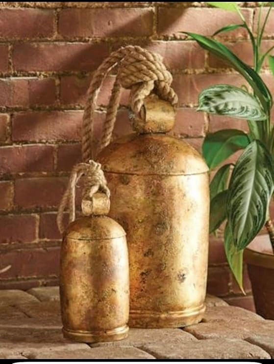 Large Rustic Cow Bell Vintage Handmade Lucky Christmas Hanging Harmony