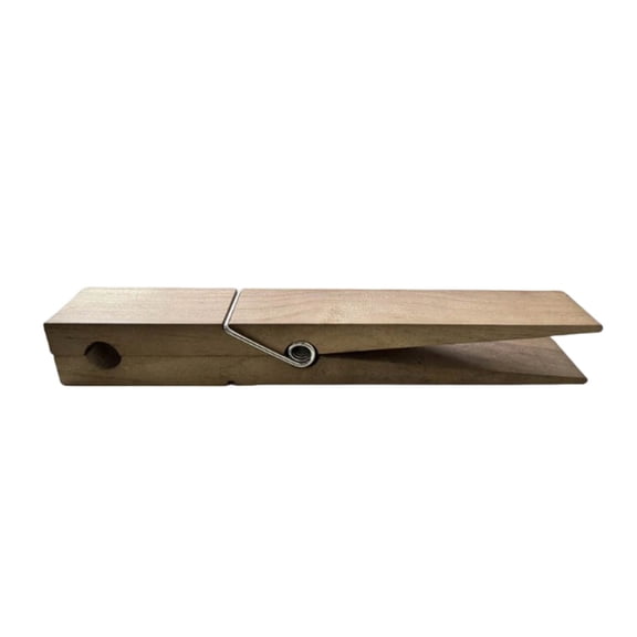 Large Rustic Wooden Bathroom Towel Clip Wall Mounted