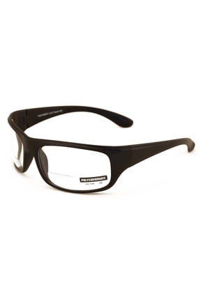Large Bifocal Sport Sunglasses - High Performance Protective Safety Glasses - Sun Reader Ansi Z87.1 Certified +2.50
