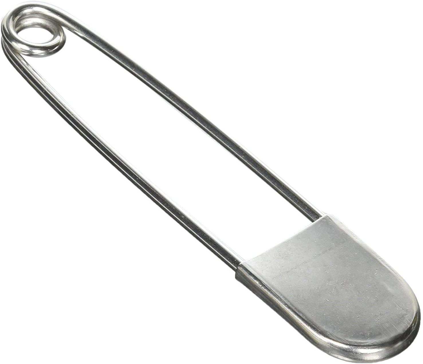 Large Safety Pins, 5 inch Safety Pins, 10 PCS Stainless Steel Safety Pins Large, Silver Huge Strong XL Safety Pins, Extra Large Laundry Pins for Blankets, Heavy Laundry