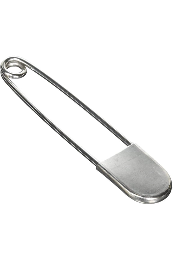 Large Safety Pins, 5 inch Safety Pins, 10 PCS Stainless Steel Safety Pins Large, Silver Huge Strong XL Safety Pins, Extra Large Laundry Pins for Blankets, Heavy Laundry