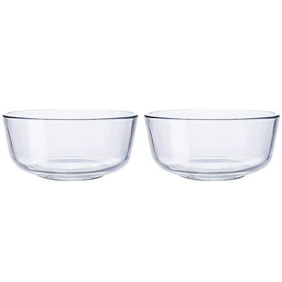Large Salad Bowl, Circular Shaped In Premium Acrylic Break Resistant Clear, 146 Ounce 2 Count