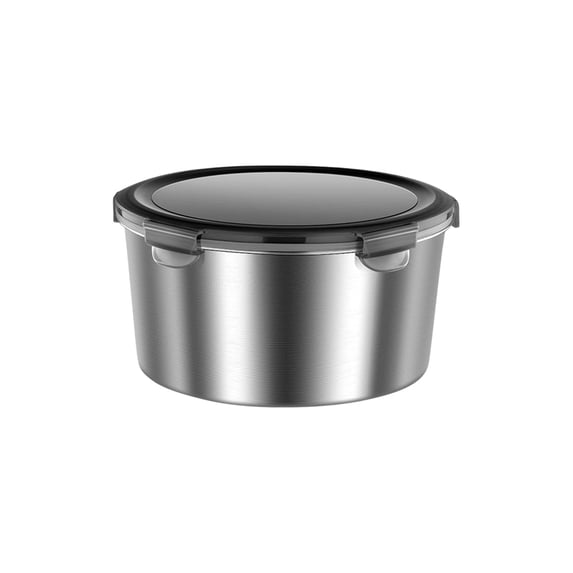 Large Salad Bowl With Lid,Salad Bowls To Go For Lunch,Stainless Steel Bowls,Stainless Steel Lunch Container,Salad Bowl Stainless Steel Salad Bowl With Lid(Sliver 400ML 4.3x2.3in)from ANMUYUM