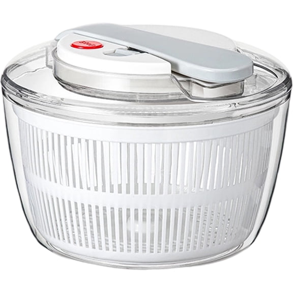 Large Salad Spinner with Lid Easy Press Vegetable Drainer Mixer for Kitchen Use Multifunctional Lettuce Leaf Dehydrator