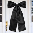 thumbnail image 1 of Large Satin Bows,Giant Black Ribbon Tie Bows Decor for Birthday Party Wedding Bridal Shower Halloween Backdrop Wall Decoration, 1 of 8