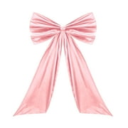 Large Satin Ribbon Bow for Room for Birthday and Celebration Elegant Hanging Wall Décor for Ballerina Girl's Room