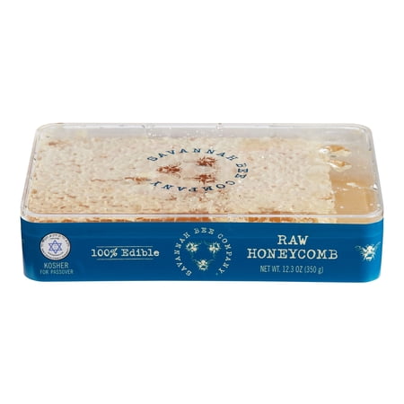 Large Savannah Bee Company Raw Acacia Honeycomb 12.3 oz Pack of 2
