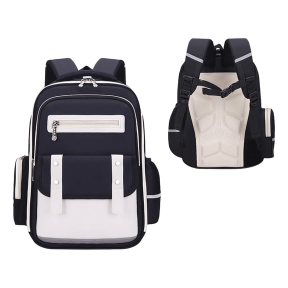 Large School Backpack for Teens with Ergonomic Spine Support and Spacious Interior for High School Students Daily Commuting and Social Events and Parties Black