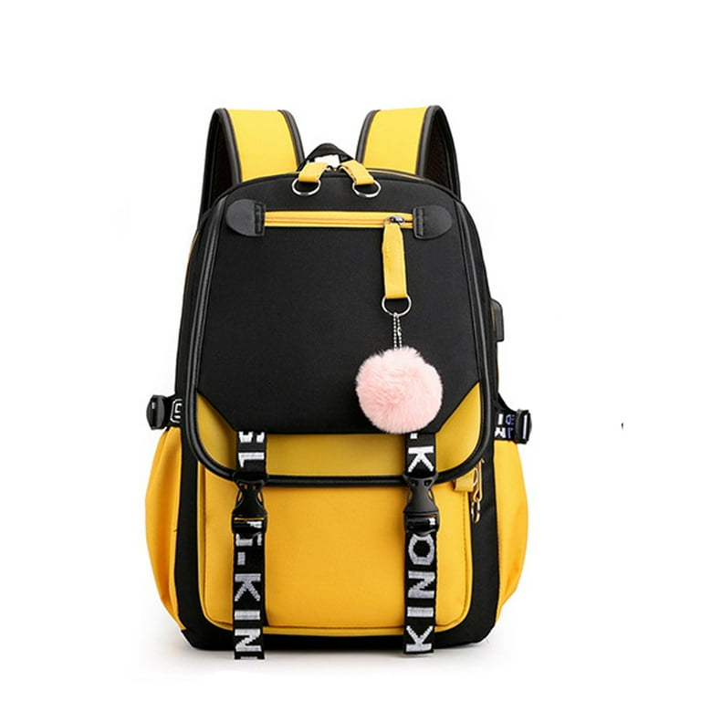 Large yellow cheap backpack