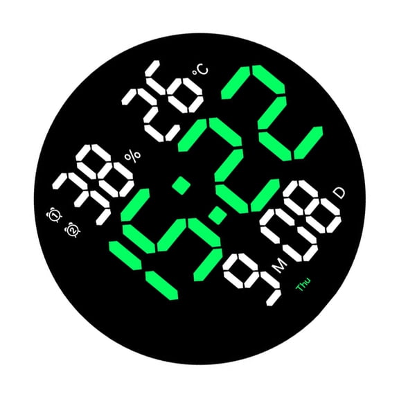 Large Screen Digital Clock with Remote Control 10inch Led Wall Clock with Alarms Timer for Bedroom Office