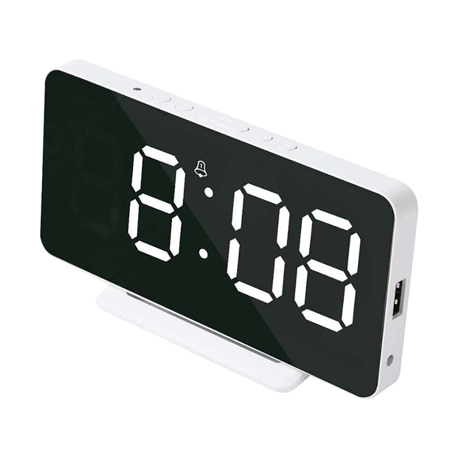 Large Screen LED Clock USB Charging Photosensitive Digital Sleep Alarm ...