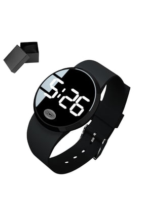 Large Screen LED Electronic Watch for Men Women Students - Stylish Touch Activation