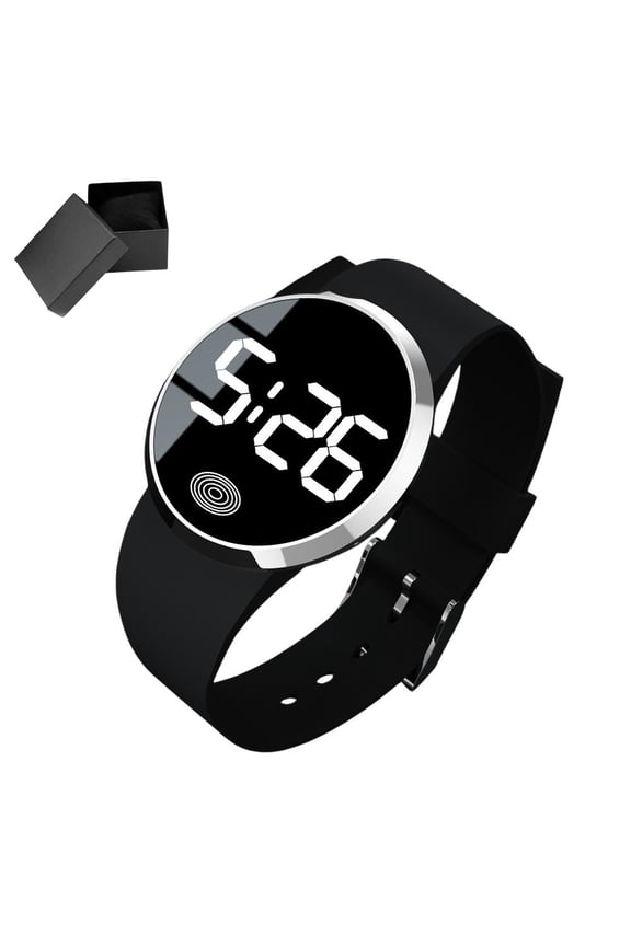 Large Screen LED Electronic Watches Creative Plastic Leisure Male Female Student