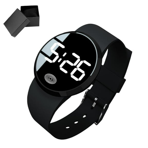 Large Screen LED Electronic Watches Creative Plastic Leisure Male Female Student