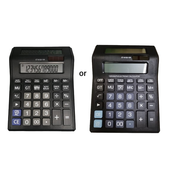 Large Screen Solar Double Display Calculator for Business Finance ...