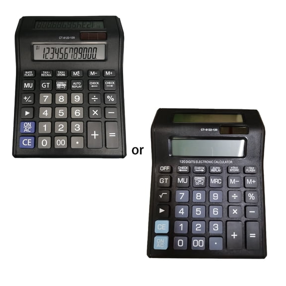 Large Screen Solar Double Display Calculator for Business Finance Professionals Efficient Calculation Tool