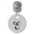 thumbnail image 1 of Large Script Letter - E - 3/4'' Disc - Large Rope with Cross Beads Charm Bead, 1 of 1