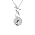 thumbnail image 1 of Large Script Letter - S - 3/4'' Disc - To Infinity Faith Toggle Necklace, 1 of 1