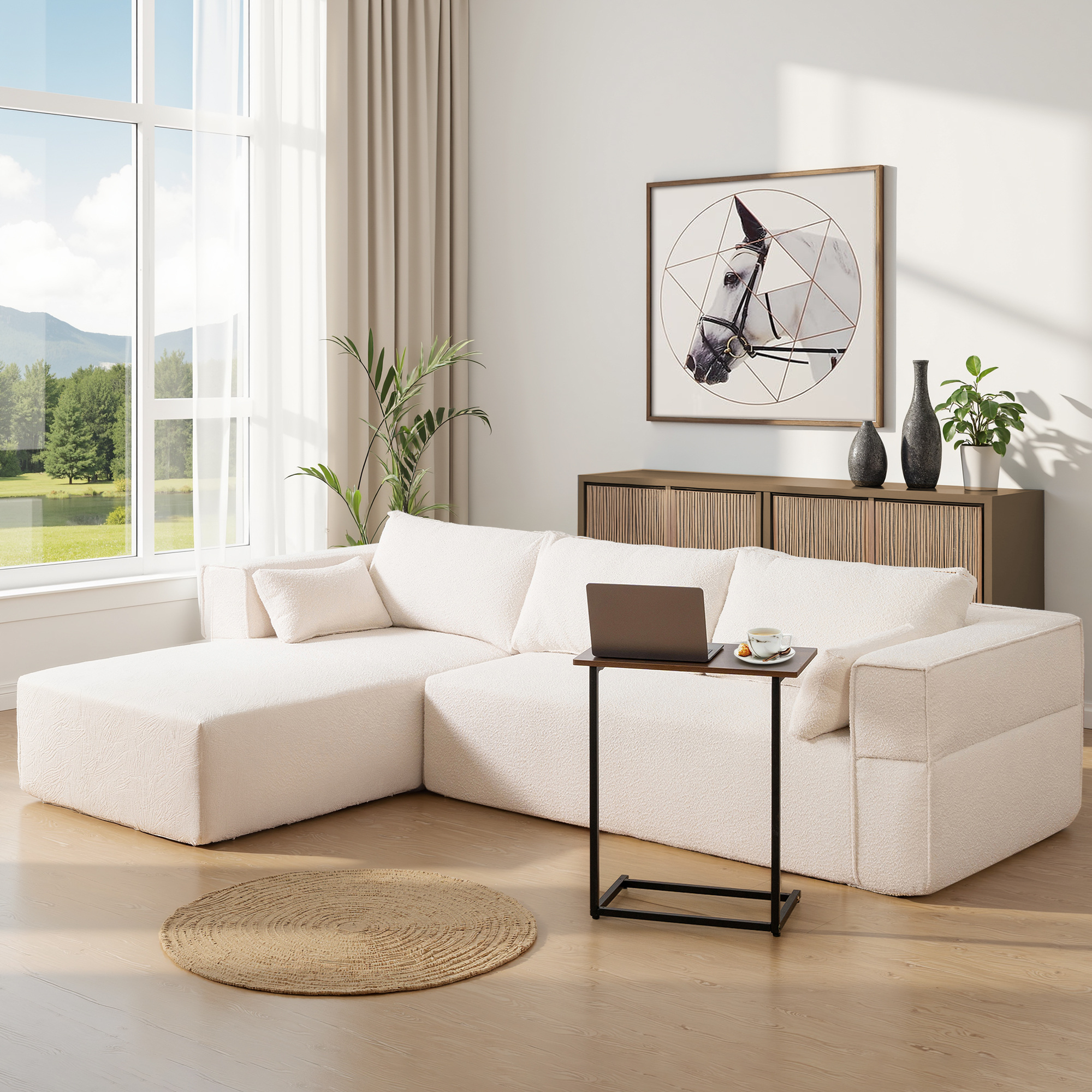 Aazon.co: KIVENJAJA 78.7" Boneless Loveseat, Convertible Folding Sofa