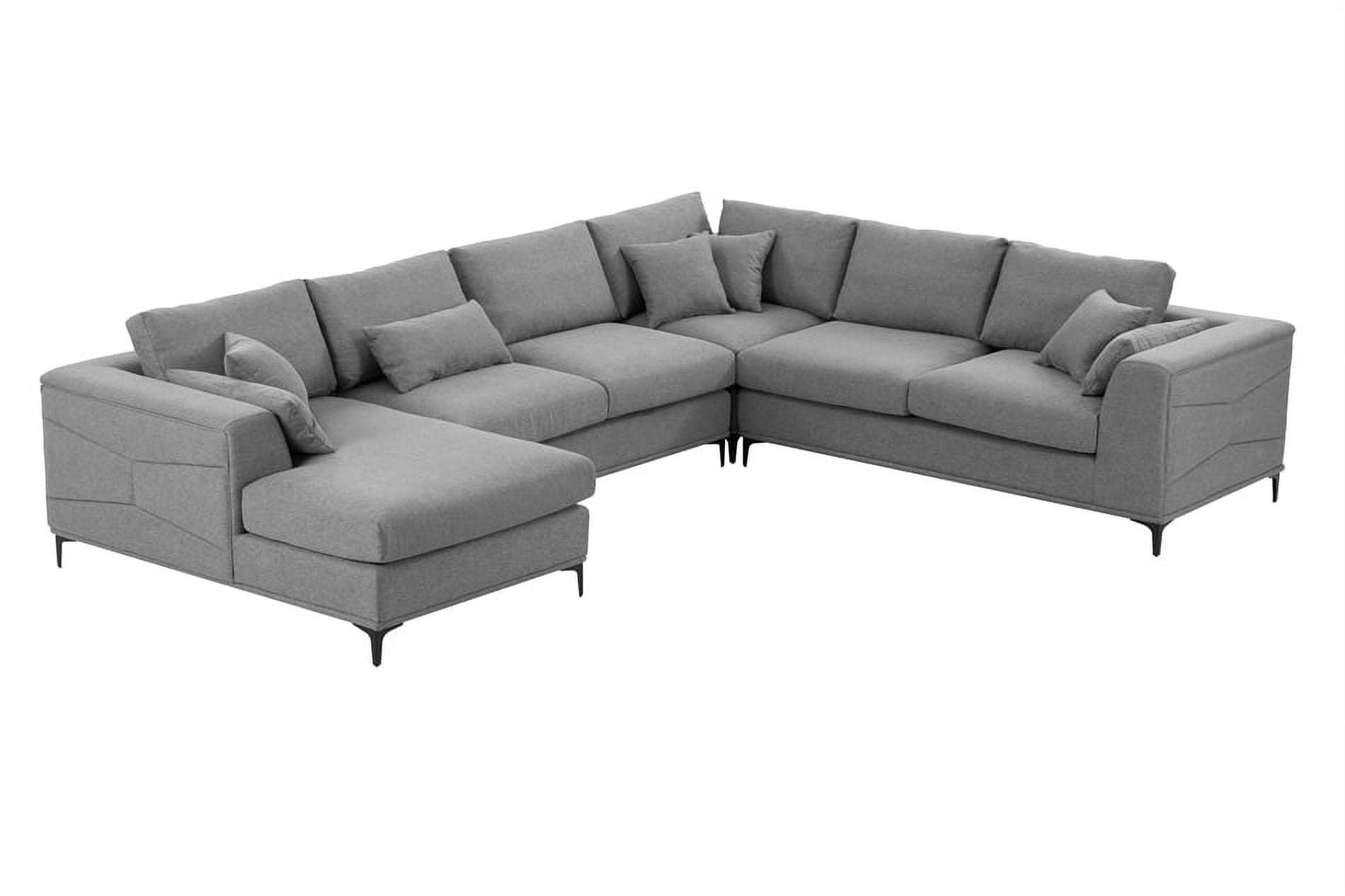 Large Sectional Sofa, Modular Sofa Couch, U Shaped Couch with Tufted