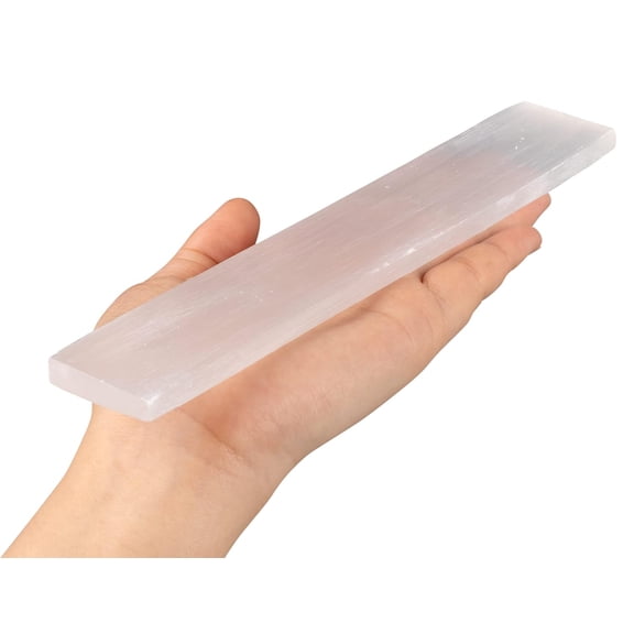 Large Selenite Charging Plate 7.5 Inches Selenite Crystal Plate Ideal for Cleansing and Recharging Crystals and Healing Stones, Reiki, Meditation Protection Crystals Spiritual Gifts & Decor