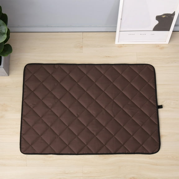 Large Self-Cooling Pet Mat Gel Ice Bed for Dogs Cats 29.53x19.69 inch(Coffee)