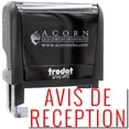 thumbnail image 1 of Large Self-Inking Avis De Receiption Stamp, Trodat Printy 4913, Press and Print Stamping, Impression Size 7/8" x 2-1/4", Up to 10,000 Impressions - Red Ink, 1 of 10