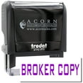 thumbnail image 1 of Large Self-Inking Broker Copy Stamp, Trodat Printy 4913, Press and Print Stamping, Impression Size 7/8" x 2-1/4", Up to 10,000 Impressions - Purple Ink, 1 of 10