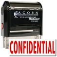 thumbnail image 1 of Large Self-Inking Confidential Stamp with Orange Ink, 1 of 4
